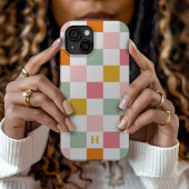 Coques Case-Mate iPhone Monogramme damier coloré