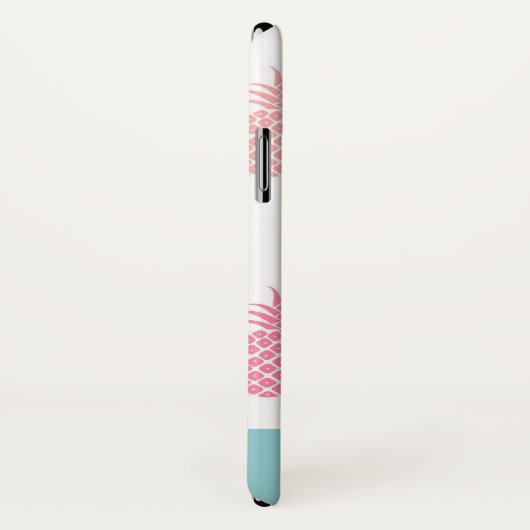 Coques Case-Mate iPhone Monogramme d'ananas tropical moderne (Dos/Droite)