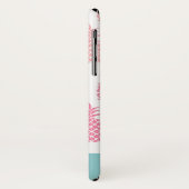 Coques Case-Mate iPhone Monogramme d'ananas tropical moderne (Dos/Gauche)