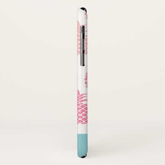 Coques Case-Mate iPhone Monogramme d'ananas tropical moderne (Dos/Gauche)