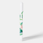Coques Case-Mate iPhone Monogramme d'aquarelle florale Paradise (Verso / Droite)