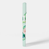 Coques Case-Mate iPhone Monogramme d'aquarelle florale Paradise (Verso / Droite)