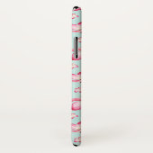 Coques Case-Mate iPhone Monogramme d'aquarelle Tropical Pink Plumeria (Dos/Droite)