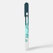 Coques Case-Mate iPhone Monogramme d'art Abstrait cool requin (Verso / Gauche)