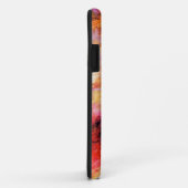 Coques Case-Mate iPhone Monogramme d'art Abstrait rouge or (Dos/Droite)