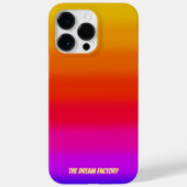 Coques Case-Mate iPhone Monogramme de bande de dégradé (Verso)