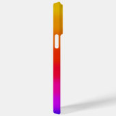 Coques Case-Mate iPhone Monogramme de bande de dégradé (Verso / Droite)