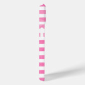 Coques Case-Mate iPhone Monogramme de bande rose (Verso / Droite)