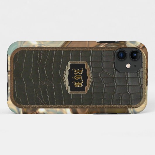 Coques Case-Mate iPhone Monogramme de Barrington (Dos (Horizontal))