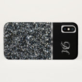 Coques Case-Mate iPhone Monogramme de bijoux en Rhénanie Faux (Dos (Horizontal))