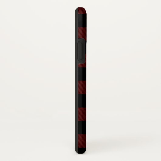 Coques Case-Mate iPhone Monogramme de Buffalo Plaid (Dos/Droite)