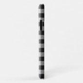 Coques Case-Mate iPhone Monogramme de buffle noir et blanc MODIFIÉ (Dos/Droite)