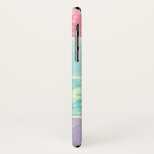 Coques Case-Mate iPhone monogramme de bulle pastel (Dos/Gauche)