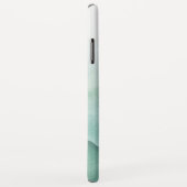 Coques Case-Mate iPhone Monogramme de bulles d'aquarelle Ombre verte (Dos/Droite)