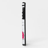 Coques Case-Mate iPhone Monogramme de cactus roses (Dos/Gauche)