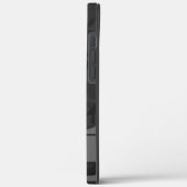 Coques Case-Mate iPhone Monogramme de camouflage gris (Verso / Gauche)