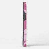 Coques Case-Mate iPhone Monogramme de camouflage rose (Verso / Droite)