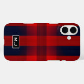 Coques Case-Mate iPhone Monogramme de carton rouge Bokeh Buffalo (Verso (horizontal))