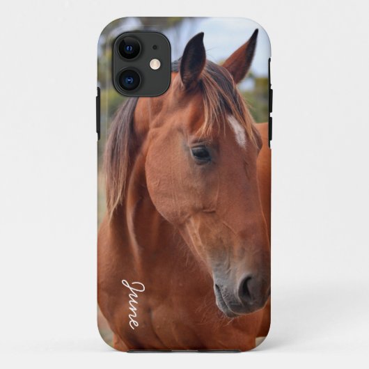 Coques Case-Mate iPhone Monogramme de cheval (Dos)
