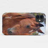 Coques Case-Mate iPhone Monogramme de cheval (Dos (Horizontal))