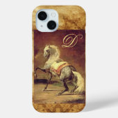 COQUES Case-Mate iPhone MONOGRAMME DE CHEVAL GRISÉ (Verso)