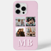 Coques Case-Mate iPhone Monogramme de collection photo moderne (Verso)