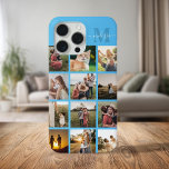 Coque iPhone 15 Pro Max Monogramme de collection photo personnalisée<br><div class="desc">Collage photo personnalisé coque iphone Monogramme</div>