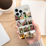 Coque iPhone 15 Pro Max Monogramme de collection photo personnalisée<br><div class="desc">Collage photo personnalisé coque iphone Monogramme</div>