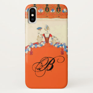 COQUES POUR iPhone MONOGRAMME DE CONCEPTEUR DE MODE LADANGE ORANGE
