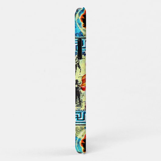 Coques Case-Mate iPhone Monogramme de danse ancienne (Dos/Droite)