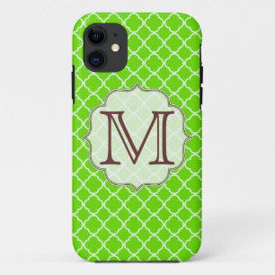 Etui iPhone Case-Mate Monogramme de demi-feuille vert citron IPHONE 5 Co