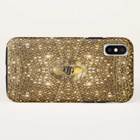 Coques Case-Mate iPhone Monogramme de Digloos Gleem (Dos (Horizontal))