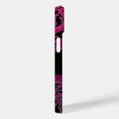 Coques Case-Mate iPhone MONOGRAMME DE DOMMASQUE ROSE NOIR, Ruby Gem (Verso / Droite)