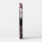 COQUES Case-Mate iPhone MONOGRAMME DE DOMMASQUES PURPLE NOIR (Verso / Gauche)