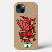 Coques Case-Mate iPhone Monogramme de dragon gallois (Verso)