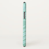 Coques Case-Mate iPhone monogramme de feuillage pastel tropical (Dos/Droite)