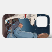 Coques Case-Mate iPhone Monogramme de fille et de chien (Verso (horizontal))