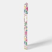 Coques Case-Mate iPhone Monogramme de fleurs ditsy rose et violet (Verso / Droite)