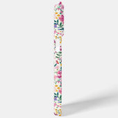 Coques Case-Mate iPhone Monogramme de fleurs ditsy roses et violettes (Verso / Droite)