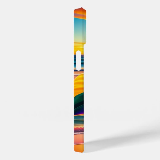 Coques Case-Mate iPhone Monogramme de fleurs paradisiaques tropicales (Verso / Droite)