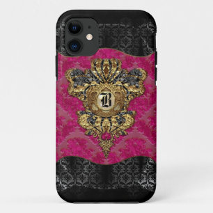 Case-Mate iPhone Case Monogramme de Florendyne Elegant Damask