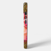 Coques Case-Mate iPhone Monogramme de fluide élegant de pivoine (Verso / Gauche)