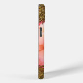 Coques Case-Mate iPhone Monogramme de fluide élegant de pivoine (Verso / Droite)