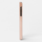 Coques Case-Mate iPhone Monogramme de fondu de Parties scintillant or Rose (Dos/Gauche)