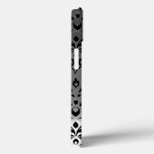 COQUES Case-Mate iPhone MONOGRAMME DE GEM BLACK WHITE (Verso / Droite)