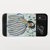 Coques Case-Mate iPhone MONOGRAMME DE JEUNES FILLES BLANC / Mode beauté (Dos (Horizontal))