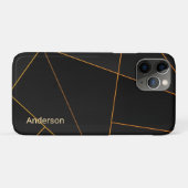 Coques Case-Mate iPhone Monogramme de la ligne moderne Eligant Retro (Dos (Horizontal))