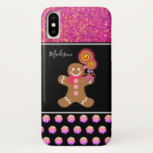 Case-Mate iPhone Case Monogramme de la Parties scintillant rose de la fi