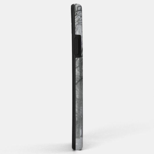 Coques Case-Mate iPhone Monogramme de la route d'hiver (Dos/Droite)