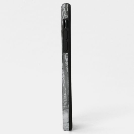 Coques Case-Mate iPhone Monogramme de la route d'hiver (Dos/Gauche)